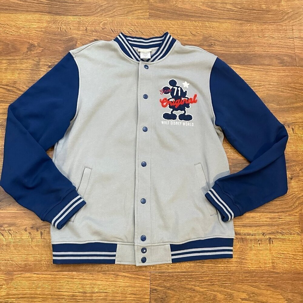 Disney Parks Mickey Mouse sweatshirt varsity jacket